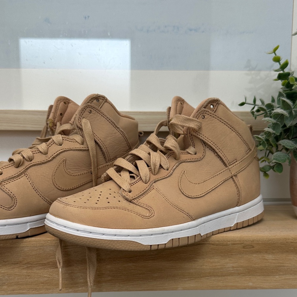 Nike Beige High-Top Sneakers